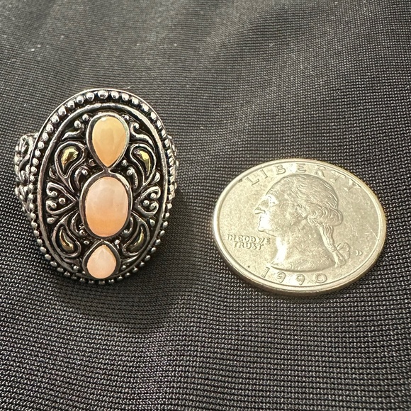 NK Thailand Pink Coral Ring - Picture 3 of 6